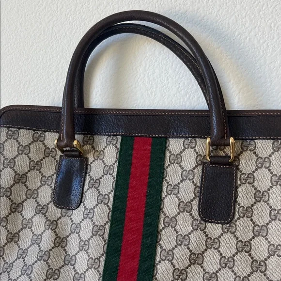 Gucci Monogram Sherry Line Hand Bag tote - Picture 12 of 17